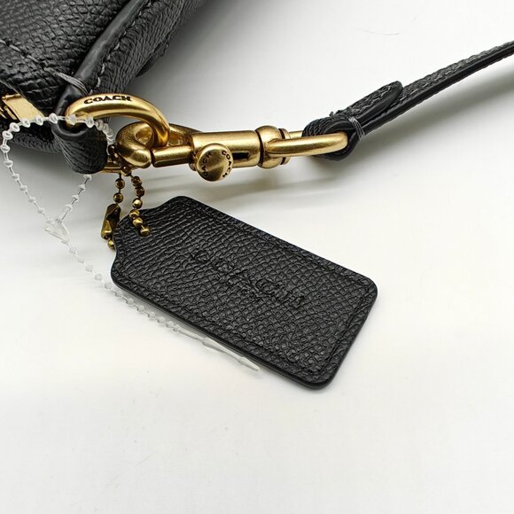 COACH Cross grain leather Kitt small crossbody messenger bag -BLACK (Has defect) - Picture 5 of 14